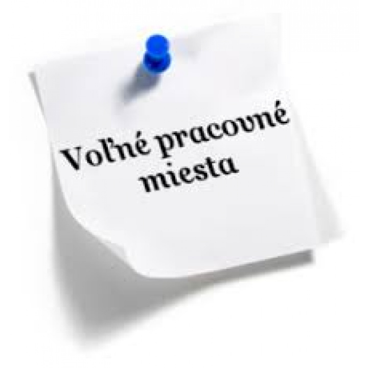 Voľné pracovné miesto